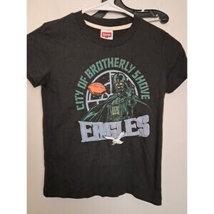 Homage Child Size 6 Eagles T- Shirt Black Short Sleeves